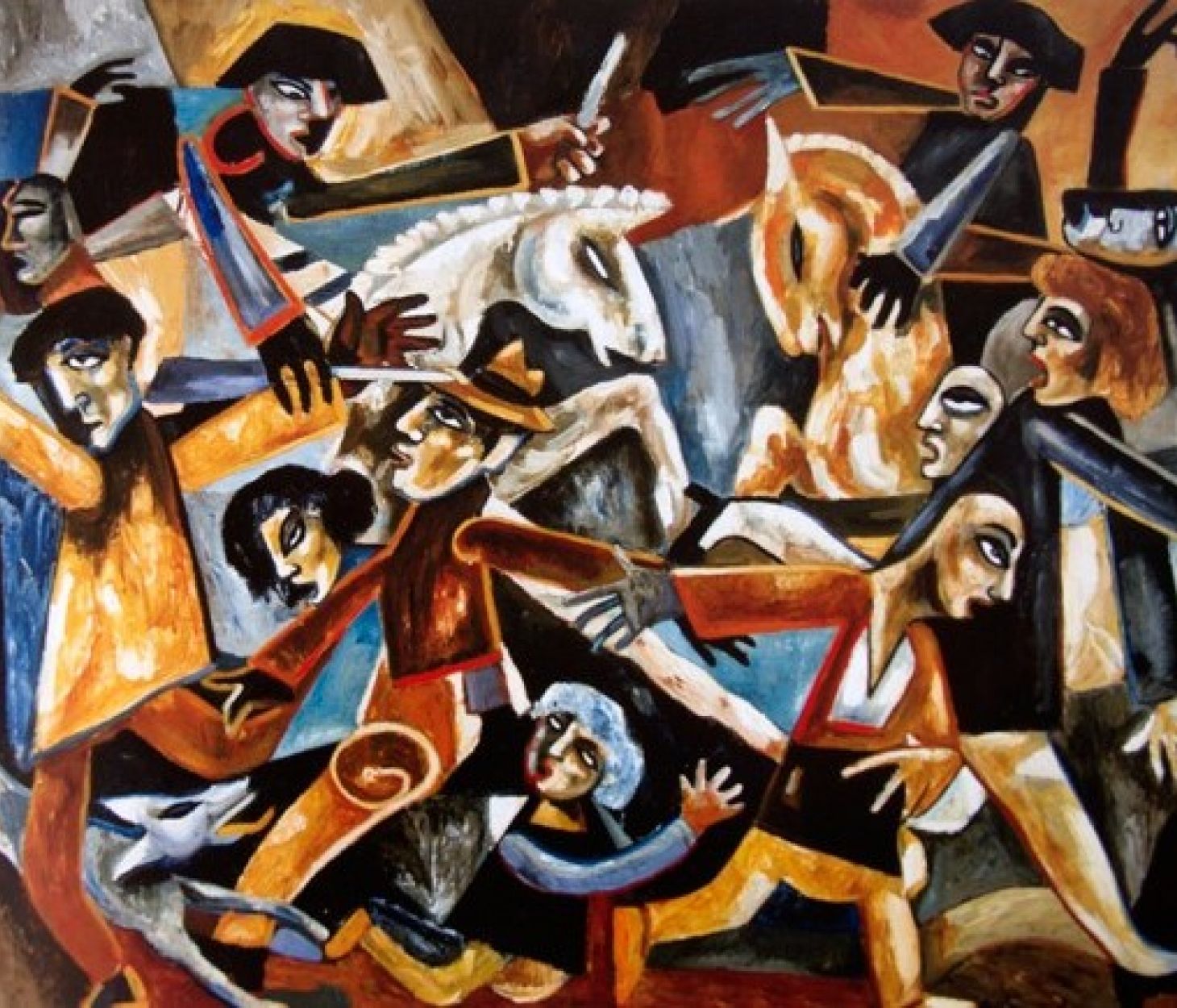 La vaga de tramvies a 1024- 1951 125x146cm. Colección particular